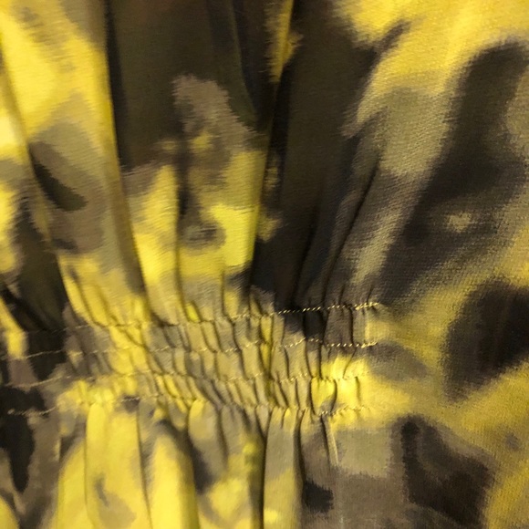 Sheer black and lime green top - Picture 3 of 3